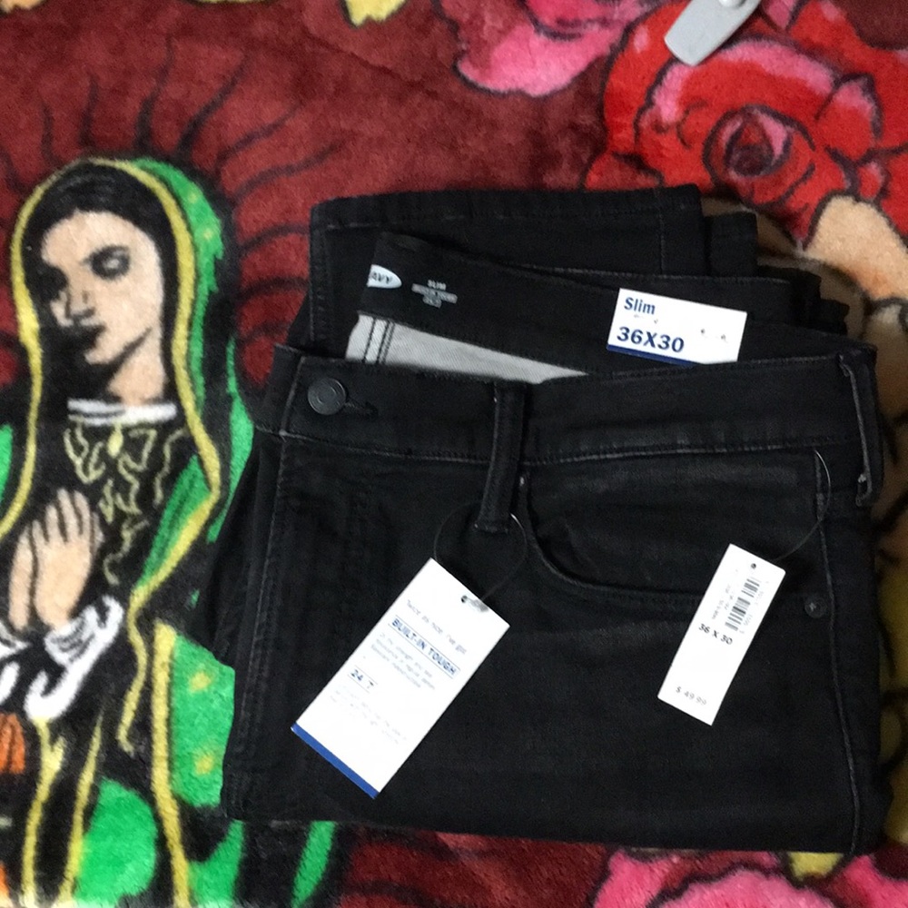 Men’s Jeans Black NWT 36X30 Old Navy